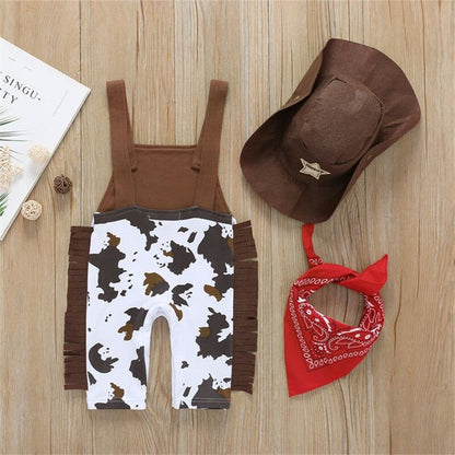 Kid Clothes Sets Carnival Fancy Dress Party Costume Cowboy Outfit - myfunfarm