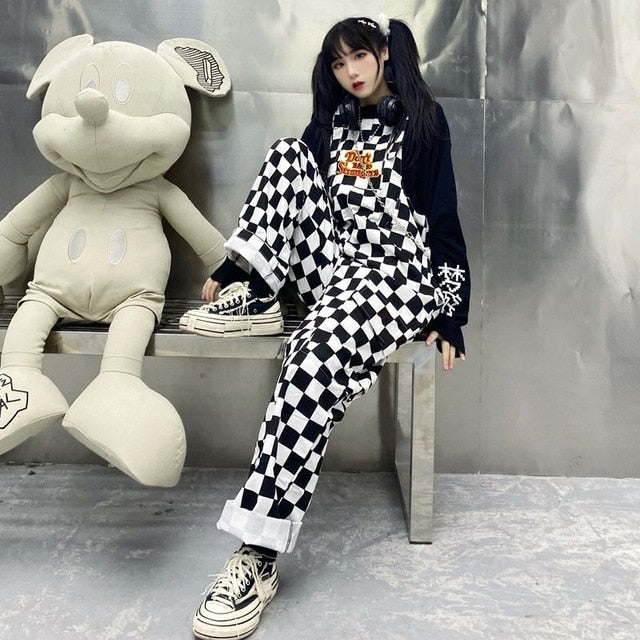 Cow Pattern Print Casual Jumpsuit Trousers Baggy Pants - myfunfarm
