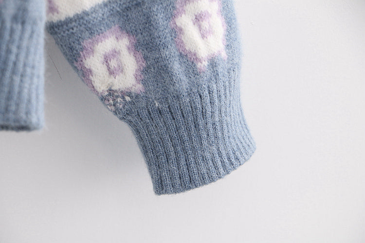 Cute Cow Cartoon Sweater Sweet Style Knitted - myfunfarm
