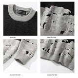 Sheep pattern Streetwear Knitwear Clothing Pullover Oversize