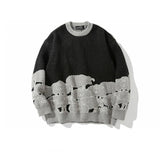 Sheep pattern Streetwear Knitwear Clothing Pullover Oversize