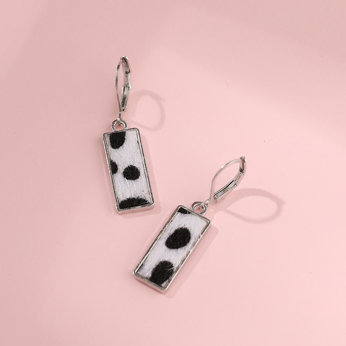 New Cow Pattern Butterfly Dangle Earrings Star Moon Hanging For Women Party Jewelry Accessories - myfunfarm