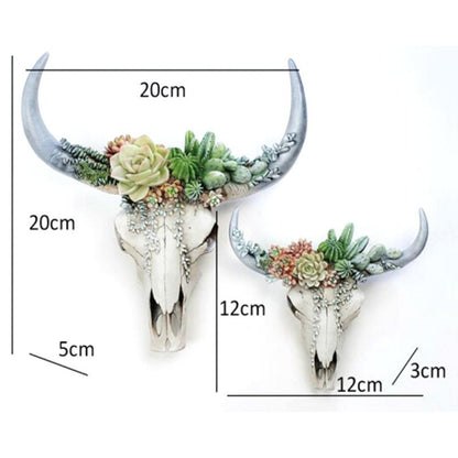 Cow Skull Head Wall Hanging - Home Decor - myfunfarm