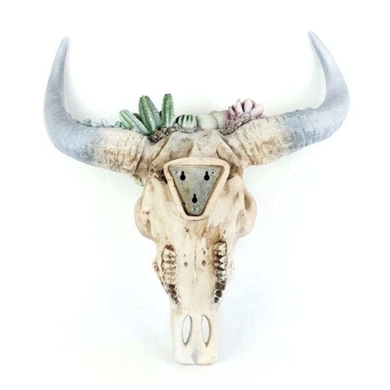 Cow Skull Head Wall Hanging - Home Decor - myfunfarm