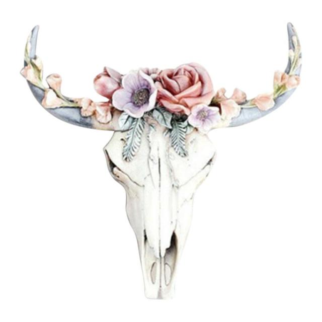 Cow Skull Head Wall Hanging - Home Decor - myfunfarm