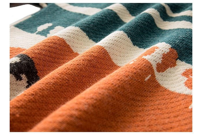 Cows Vintage Winter Unisex Sweaters Pullover Knitted - myfunfarm
