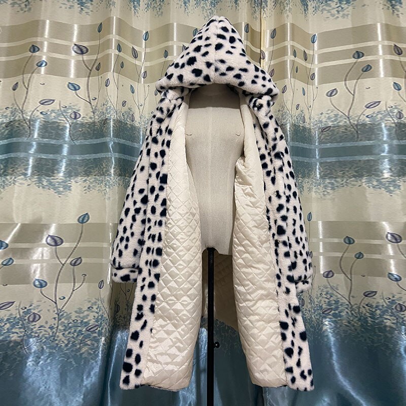 Cow pattern Coat Hooded Warm - myfunfarm