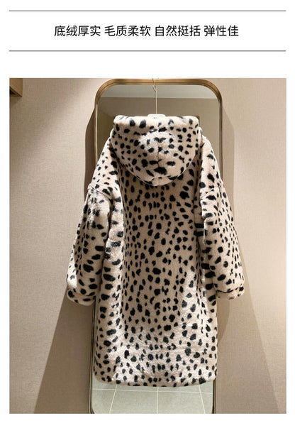 Cow pattern Coat Hooded Warm - myfunfarm