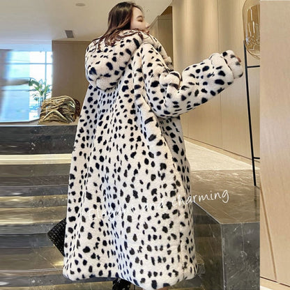 Cow pattern Coat Hooded Warm - myfunfarm