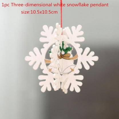 New Year Christmas Ornament Wooden Hanging Decorations For Home - myfunfarm
