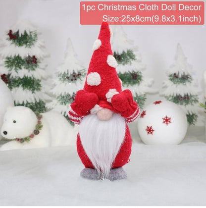 The gnome Doll Merry Christmas Decorations For Home - myfunfarm