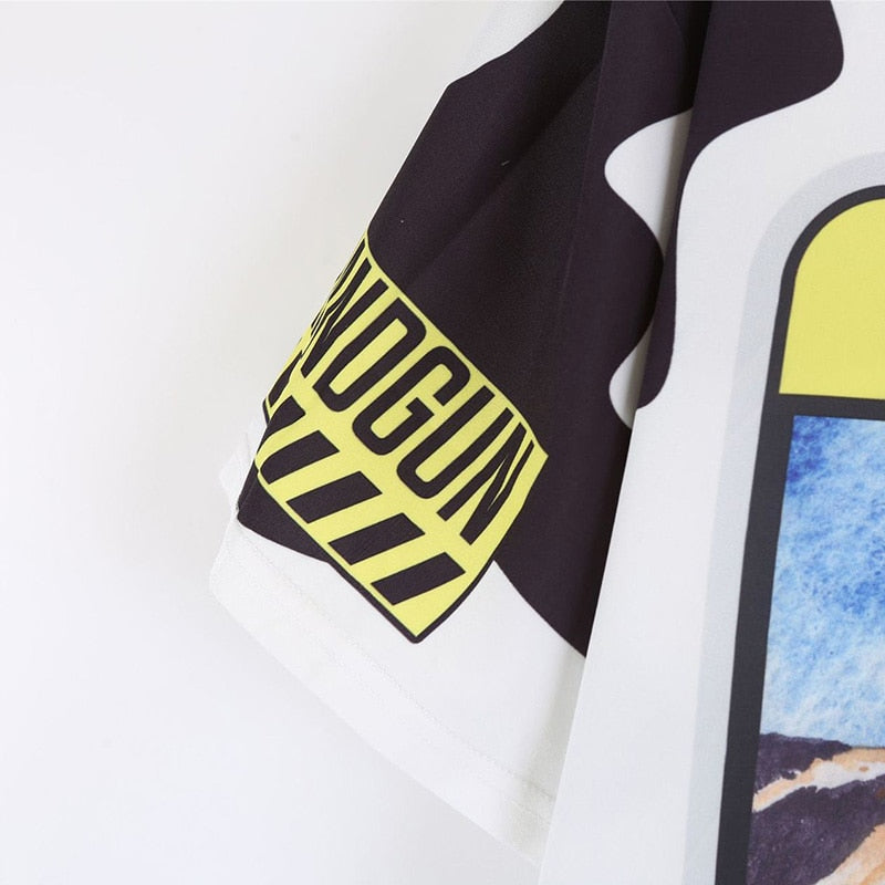2021 Summer Women Long Loose Cartoon Cow Print T-Shirt - myfunfarm