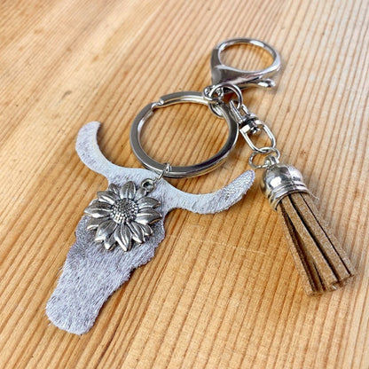 Handmade Cattle Tag Star Cactus Pendant Keychain - myfunfarm