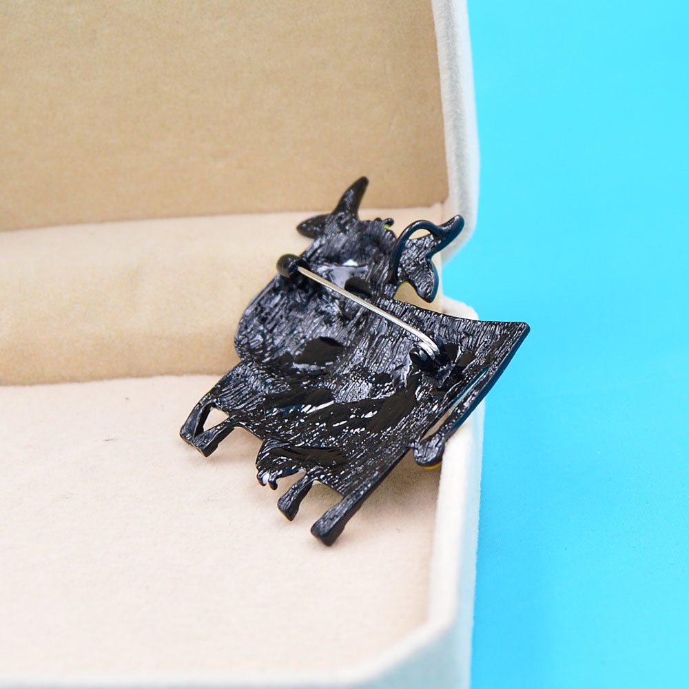 Colorful Enamel Pin Brooch Cow Jewelry For Coat Sweater - myfunfarm