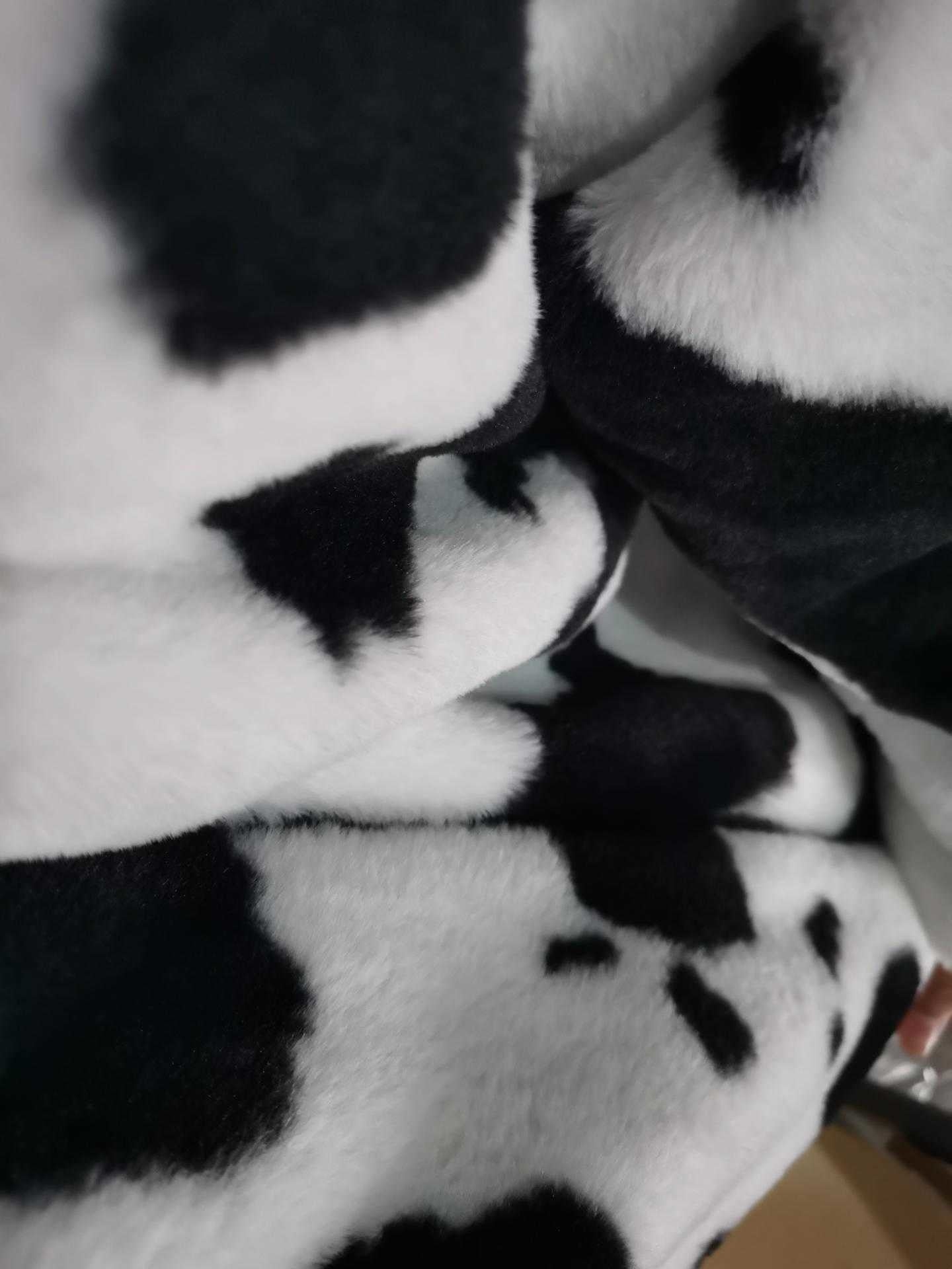 Fleece Jackets Furry Cow pattern for women - myfunfarm