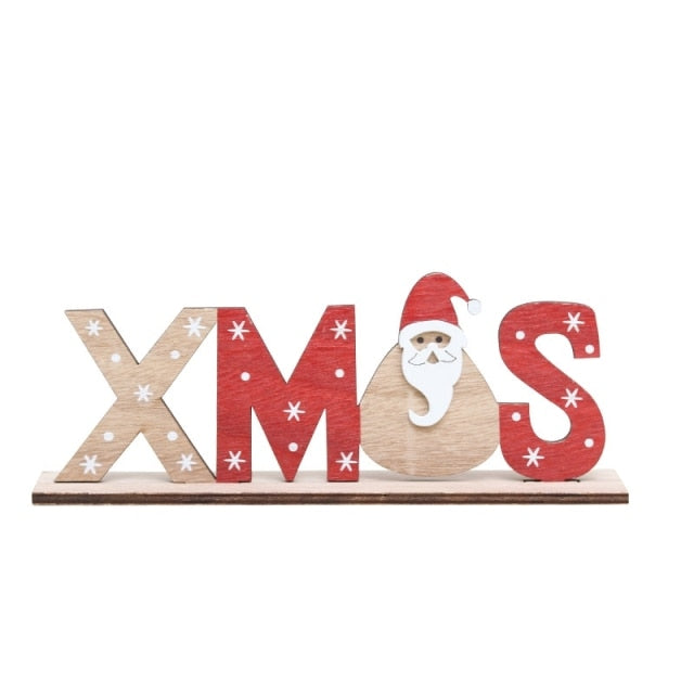 Wooden Christmas Door Hanging Oranments Decor For Home - myfunfarm