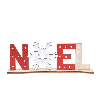 Wooden Christmas Door Hanging Oranments Decor For Home - myfunfarm