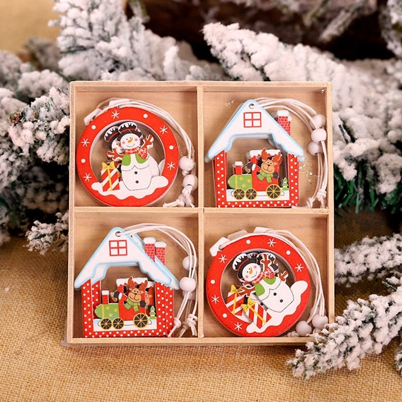 Christmas Decoration Wooden Ornaments - myfunfarm