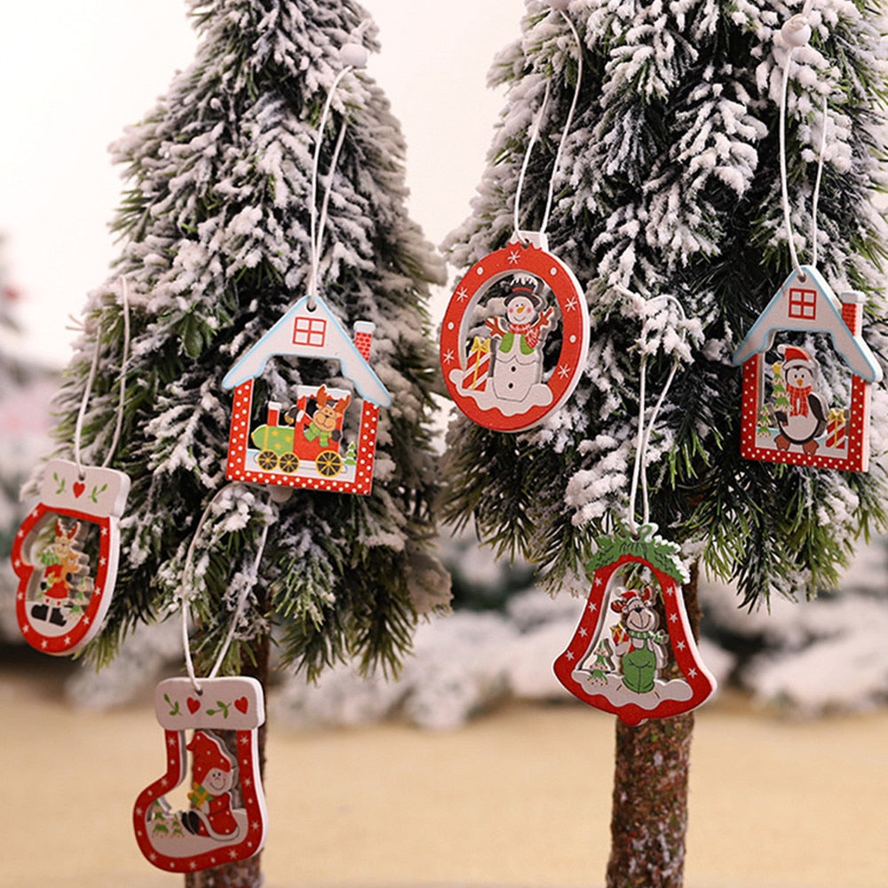 Christmas Decoration Wooden Ornaments - myfunfarm