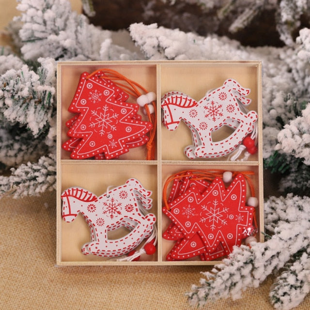 Christmas Decoration Wooden Ornaments - myfunfarm