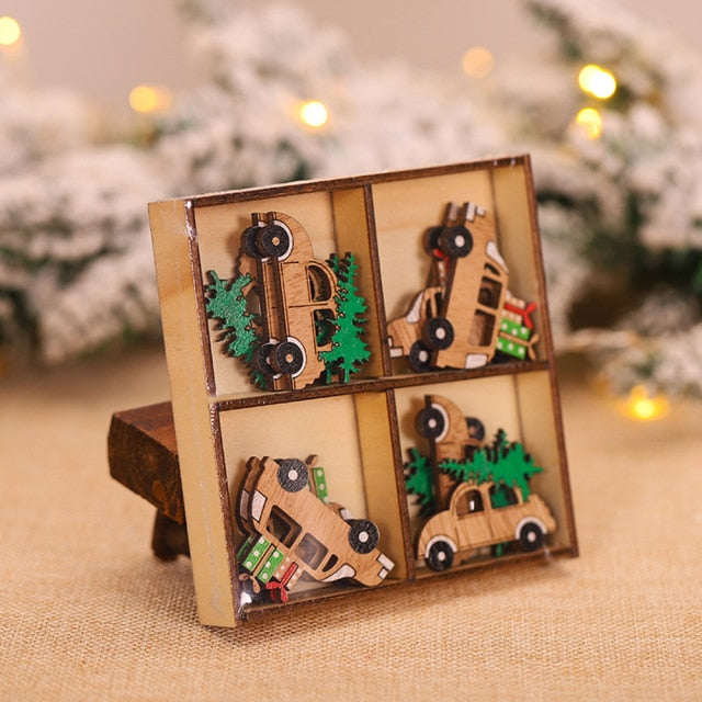 Christmas Decoration Wooden Ornaments - myfunfarm