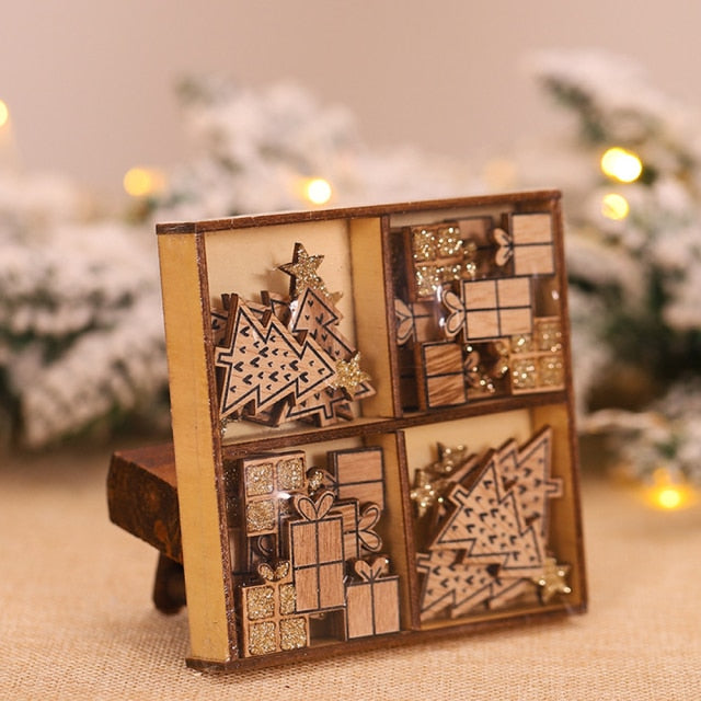 Christmas Decoration Wooden Ornaments - myfunfarm