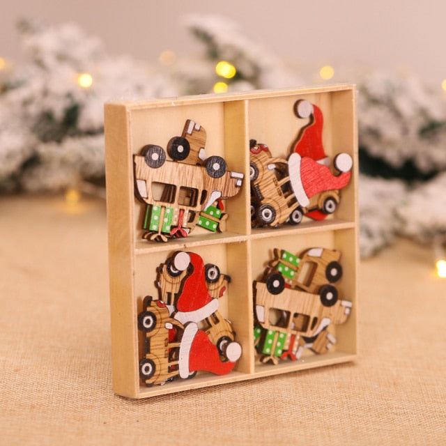 Christmas Decoration Wooden Ornaments - myfunfarm