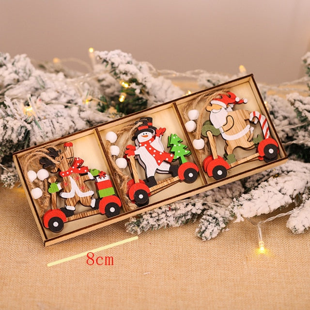 Christmas Decoration Wooden Ornaments - myfunfarm