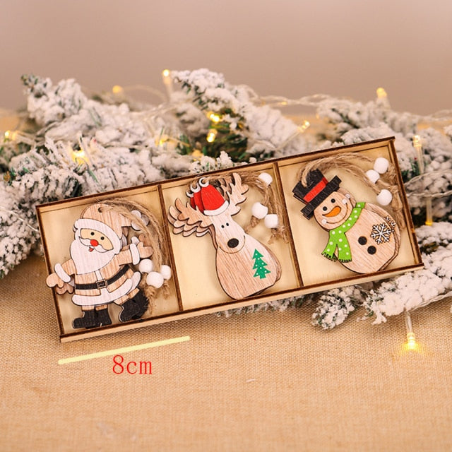 Christmas Decoration Wooden Ornaments - myfunfarm
