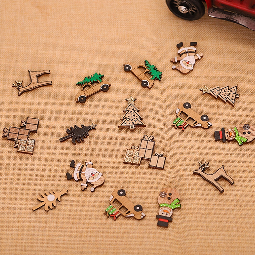 Christmas Decoration Wooden Ornaments - myfunfarm