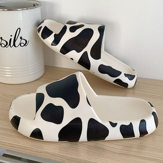 Cute cow pattern slippers summer - myfunfarm