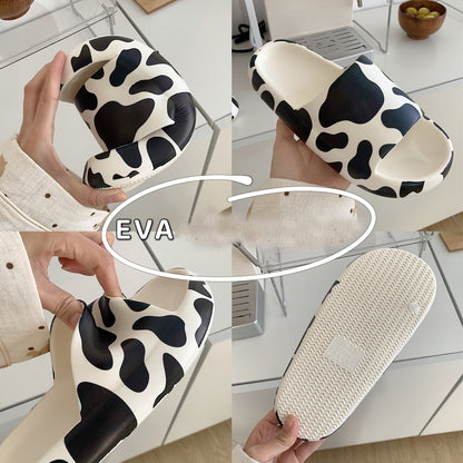 Cute cow pattern slippers summer - myfunfarm