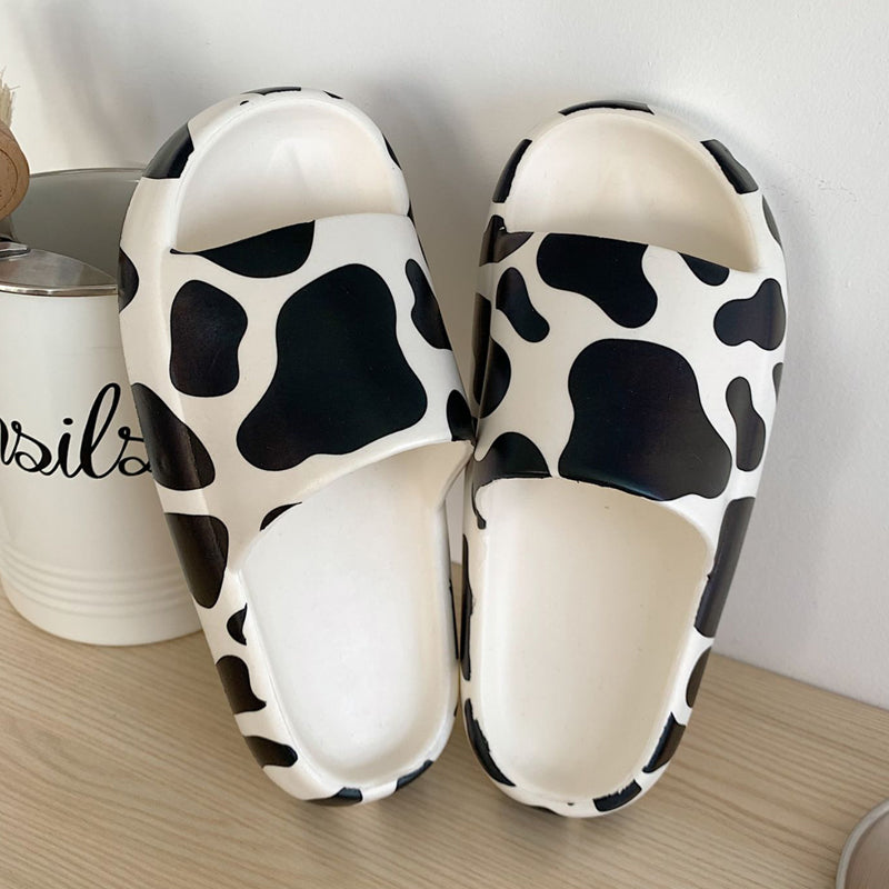 Cute cow pattern slippers summer - myfunfarm