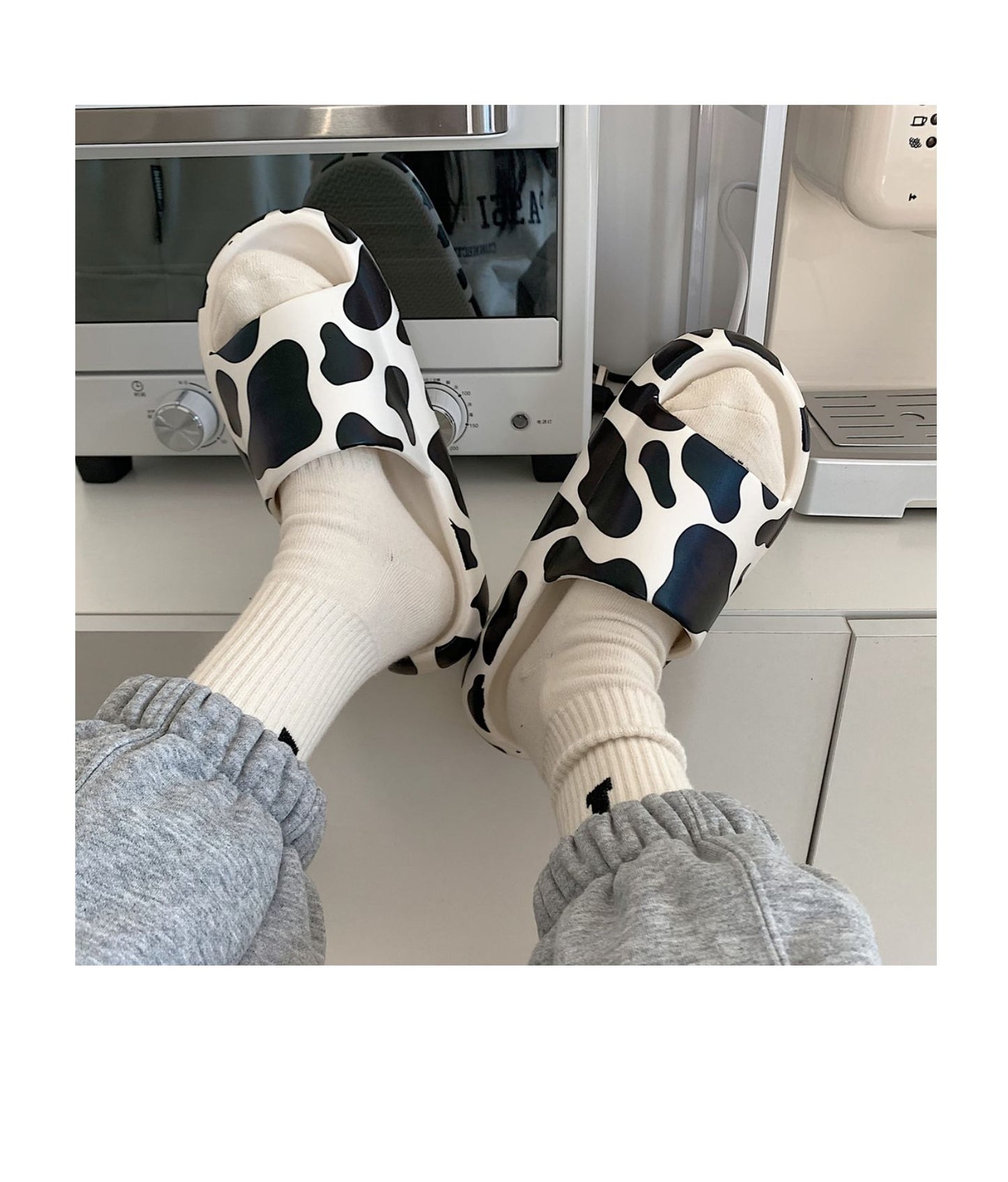 Cute cow pattern slippers summer - myfunfarm