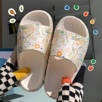 Cute cow pattern slippers summer - myfunfarm
