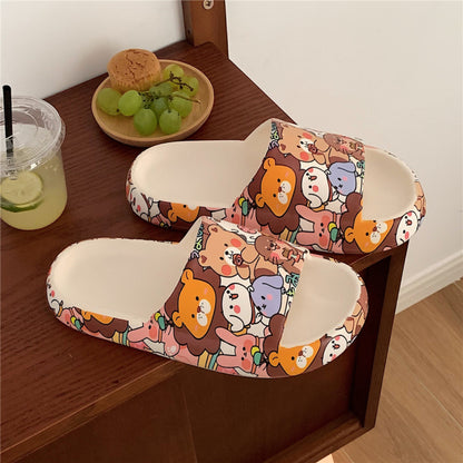 Cute cow pattern slippers summer - myfunfarm