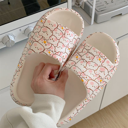 Cute cow pattern slippers summer - myfunfarm