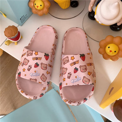 Cute cow pattern slippers summer - myfunfarm