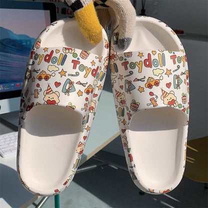 Cute cow pattern slippers summer - myfunfarm