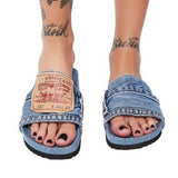 Comfortable Versatile Personality Womens Sandals Denim Material