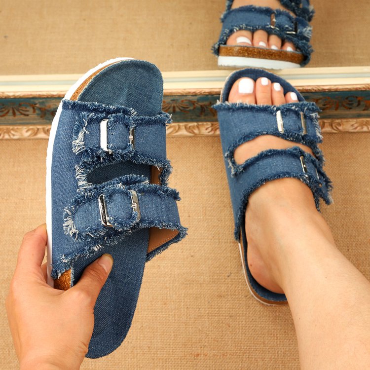 Comfortable Sandals Fashion Denim Material - myfunfarm