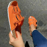 Comfortable Sandals Fashion Denim Material