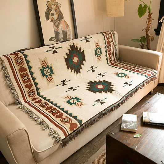 Geometric pattern 01 knitting Blanket - myfunfarm