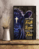Let your faith be bigger than your fear-Gallery Wrapped Canvas Prints