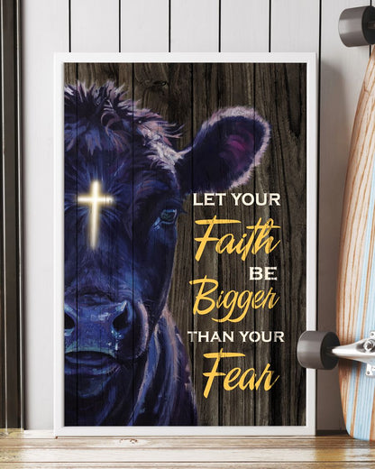 Let your faith be bigger than your fear-Gallery Wrapped Canvas Prints