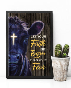 Let your faith be bigger than your fear-Gallery Wrapped Canvas Prints