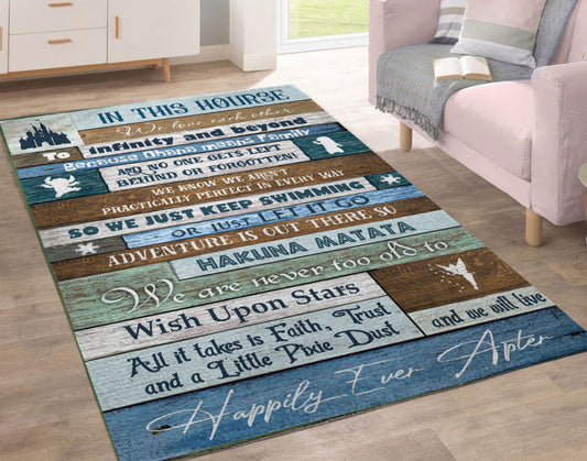 Rug for Your house for happy family - myfunfarm - clothing acceessories shoes for cow lovers, pig, horse, cat, sheep, dog, chicken, goat farmer