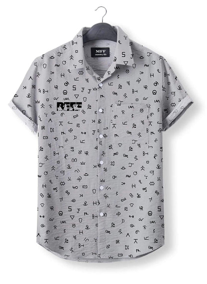 Cattle Brands pattern - Short Sleeve Shirts - myfunfarm