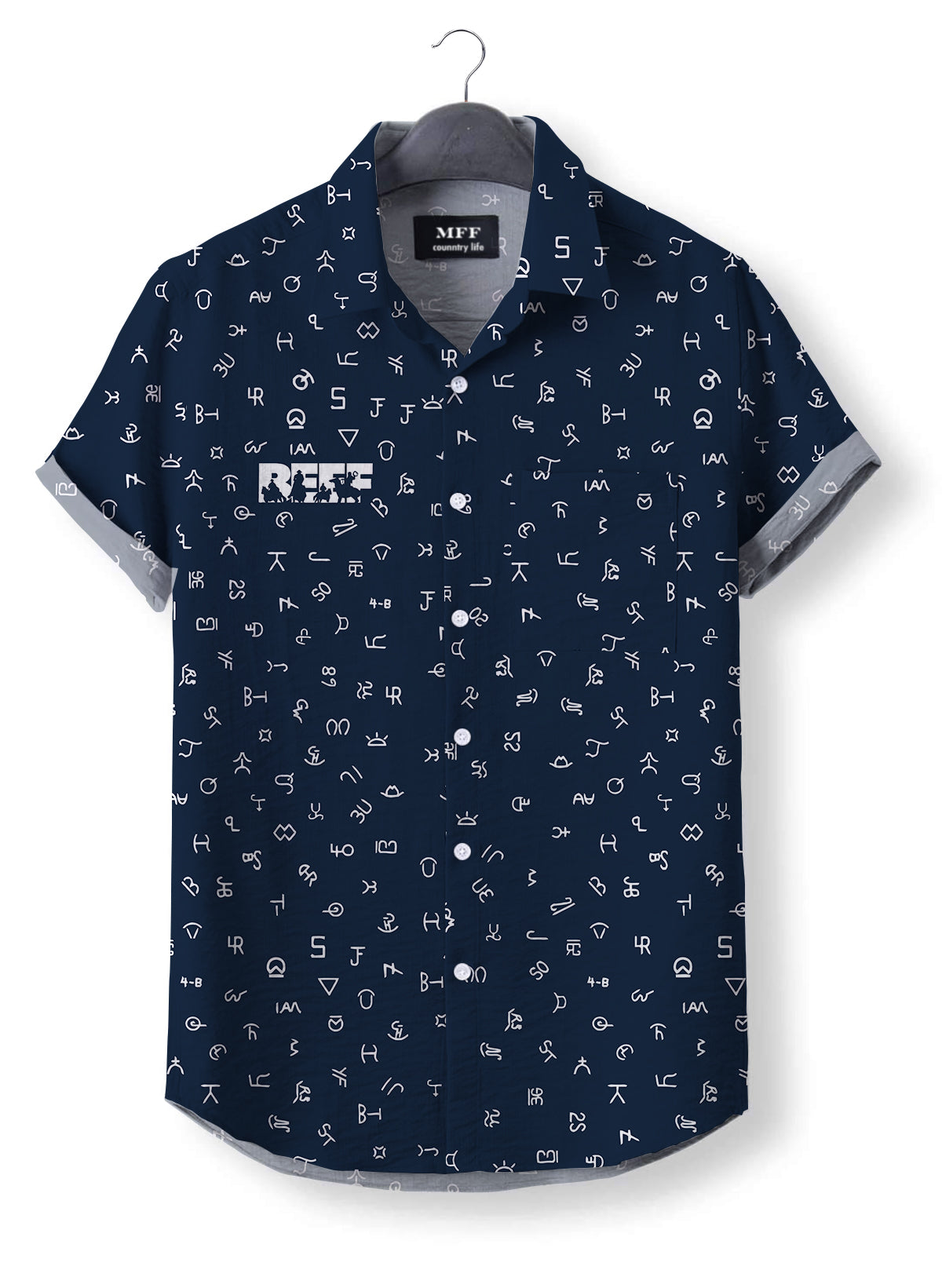 Cattle Brands pattern - Short Sleeve Shirts - myfunfarm