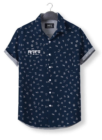 Cattle Brands pattern - Short Sleeve Shirts - myfunfarm
